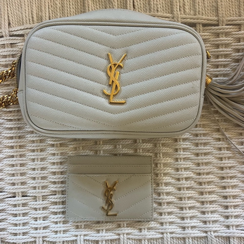 YSL Camera Bag + matching card holder